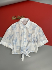 A117 Áo sơ mi thô boi croptop GJ