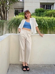QE40 Quần linen U nấm