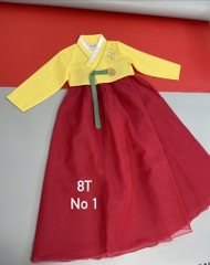 Bộ Hanbok bé gái 8t