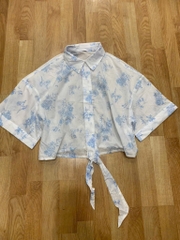 A117 Áo sơ mi thô boi croptop GJ