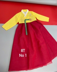 Bộ Hanbok bé gái 8t