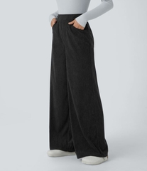 Q129 Quần nhung đen Halara