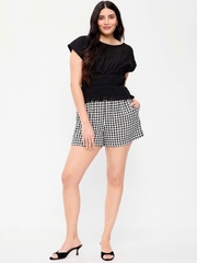 QE09 Quần short linen Old