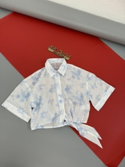 A117 Áo sơ mi thô boi croptop GJ