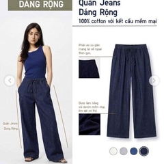 QE36 Quần jeans suông