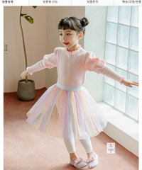 Áo len tăm bé gái allo&lugh