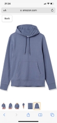 Áo nỉ hoodie nam Amazon essential