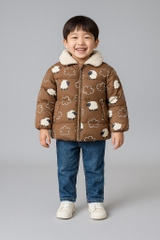 A146 Áo phao cổ lông cừu Prm