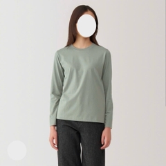 AE29 Áo thun cotton cổ tròn tay dài
