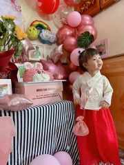 Bộ Hanbok bé gái 3T