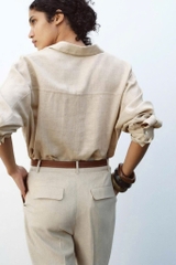QE13 Quần linen baggy