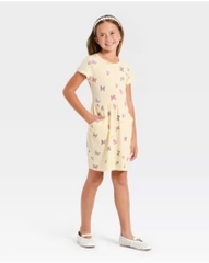 V24 Váy đầm cotton bé gái C&J