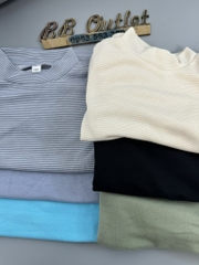 A163 Áo cổ 3 phân trẻ em Mu Zi