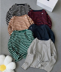 AE27 Áo nữ kẻ tay dài