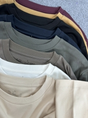 AE29 Áo thun cotton cổ tròn tay dài
