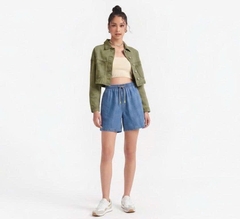 QE24 Quần đùi jeans mềm