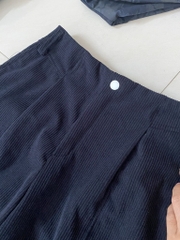 Q129 Quần nhung đen Halara