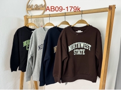 AB09 Áo nỉ teenage T10