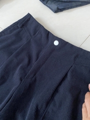 Q129 Quần nhung đen Halara