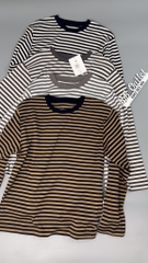 AE29 Áo thun cotton cổ tròn tay dài