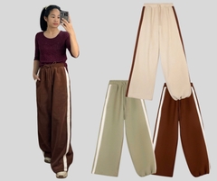 Q128 Quần nỉ nữ ống siêu rộng