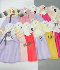 Bộ Hanbok gái chọn màu