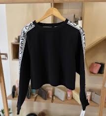 A119 Áo nỉ croptop ck