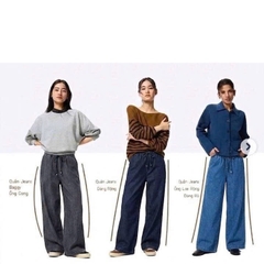 QE36 Quần jeans suông