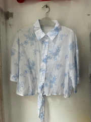 A117 Áo sơ mi thô boi croptop GJ