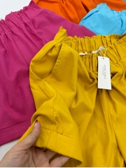 Q47 Quần đùi nữ linen