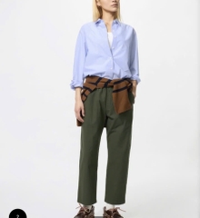 QE40 Quần linen U nấm