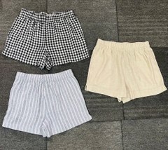 QE09 Quần short linen Old