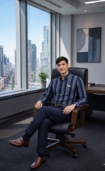 AA08 Áo sơ mi nam vải linen