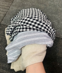 QE09 Quần short linen Old