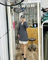 A81 Áo vest dạ tweed Bershka