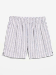 QE09 Quần short linen Old