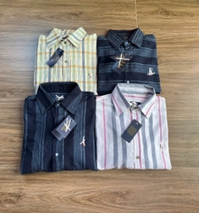 AA08 Áo sơ mi nam vải linen