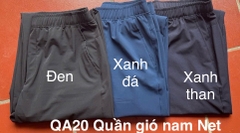 QA20 Quần gió nam Net