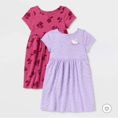 V24 Váy đầm cotton bé gái C&J