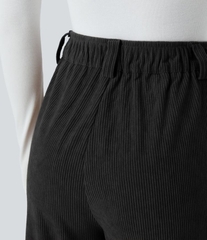 Q129 Quần nhung đen Halara