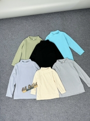 A163 Áo cổ 3 phân trẻ em Mu Zi