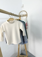 A163 Áo cổ 3 phân trẻ em Mu Zi