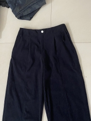 Q129 Quần nhung đen Halara