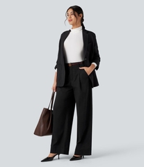 Q129 Quần nhung đen Halara