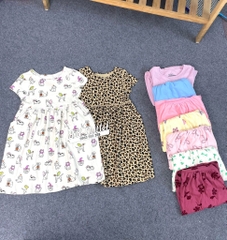 V24 Váy đầm cotton bé gái C&J