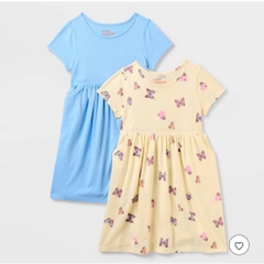 V24 Váy đầm cotton bé gái C&J