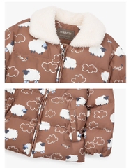 A146 Áo phao cổ lông cừu Prm