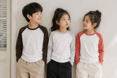 AB08 Áo trẻ em tay raplag
