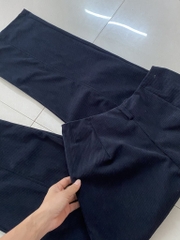 Q129 Quần nhung đen Halara