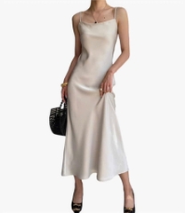 V23 Đầm lụa 2 dây